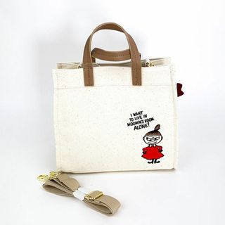 ムーミン(MOOMIN)のムーミン リトルミィ ナチュラル刺繍帆布2WAYトートバッグ（M) バッグ ショルダー(ショルダーバッグ)