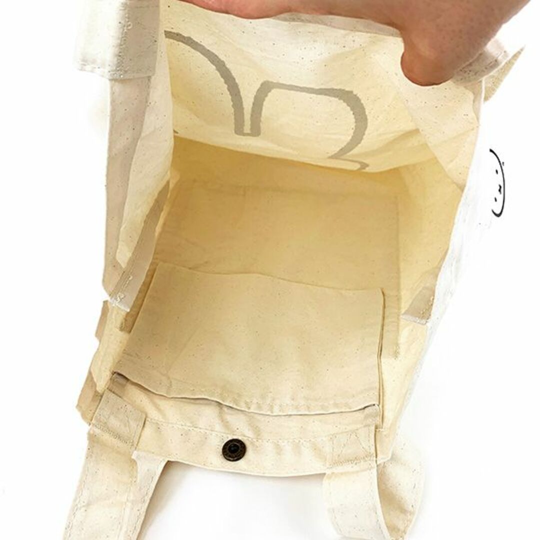 miffy(ミッフィー)のミッフィー miffy 薄手帆布トートバッグ お洋服 ナチュラル 手提げ レディースのバッグ(トートバッグ)の商品写真