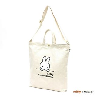 ミッフィー(miffy)のミッフィー miffy 2WAY帆布トートショルダーバッグ フェイス ナチュラル(ショルダーバッグ)