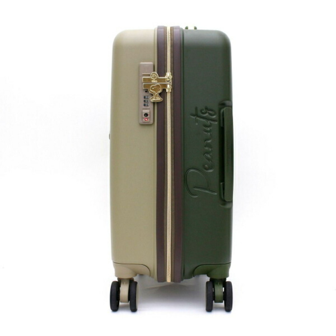 SNOOPY(スヌーピー)のスヌーピー スーツケース ビーグルスカウトカーキ キャリーケース 機内持ち込み可 32L  SNOOPY レディースのバッグ(スーツケース/キャリーバッグ)の商品写真