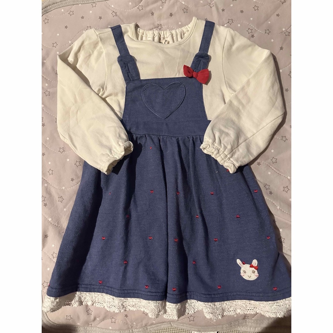 coeur a coeur(クーラクール)のクーラクール　coeur a coeur ワンピース　キムラタン　100cm キッズ/ベビー/マタニティのキッズ服女の子用(90cm~)(ワンピース)の商品写真