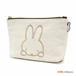 ミッフィー(miffy)のミッフィー ボア帆布ポーチ（M） ホワイト 小物入れ(ボディバッグ/ウエストポーチ)