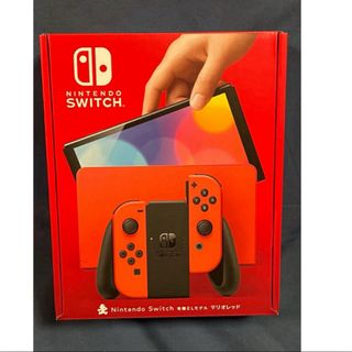 ニンテンドースイッチ(Nintendo Switch)の任天堂スイッチ有機ELモデル マリオレッド 新品未開封 (家庭用ゲーム機本体)