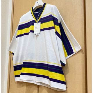 カラー(kolor)の46200円【23年☆新品☆紙タグ付】洗濯可♡ kolor カラー  Tシャツ♡(Tシャツ(半袖/袖なし))