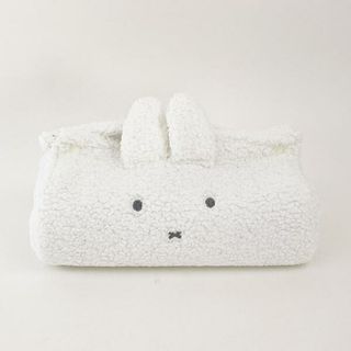 ミッフィー(miffy)のミッフィー ミッフィー miffy もこもこティッシュカバー (ホワイト) インテリア(ティッシュボックス)