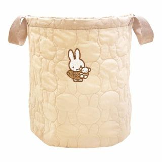 ミッフィー(miffy)のミッフィー miffy キルティングストレージ（L） ベージュ 収納ケース インテリア(インテリア雑貨)