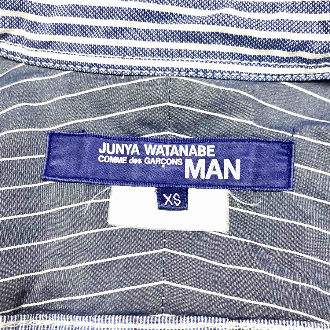 JUNYA WATANABE COMME des GARCONS(ジュンヤワタナベコムデギャルソン)のJUN WATANABE コムデギャルソン　ストライプ長袖シャツ　サイズXS メンズのトップス(シャツ)の商品写真