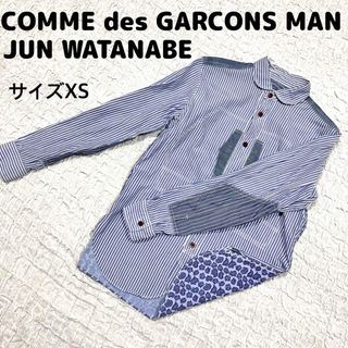 ジュンヤワタナベコムデギャルソン(JUNYA WATANABE COMME des GARCONS)のJUN WATANABE コムデギャルソン　ストライプ長袖シャツ　サイズXS(シャツ)