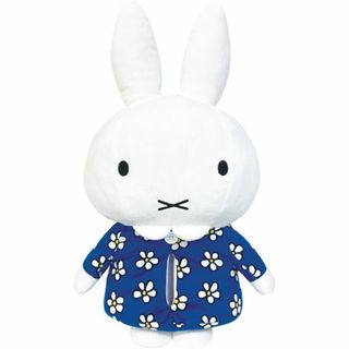 ミッフィー(miffy)のミッフィー miffy ぬいぐるみティシュカバー　フラワー ティシュケース ブルー 　 　(ティッシュボックス)