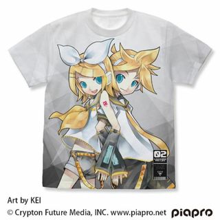 鏡音リン・レン フルグラフィック  Tシャツ ホワイト XLサイズ(Tシャツ(半袖/袖なし))