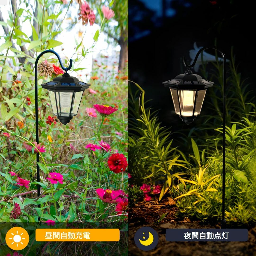 【色: 点灯：ホワイト色・電球色】GWSOLAR【Smart Lighting  スポーツ/アウトドアのアウトドア(ライト/ランタン)の商品写真