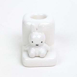 ミッフィー(miffy)のミッフィー miffy 歯ブラシスタンド（シングル） ホワイト 歯ブラシ立て インテリア(トイレ収納)