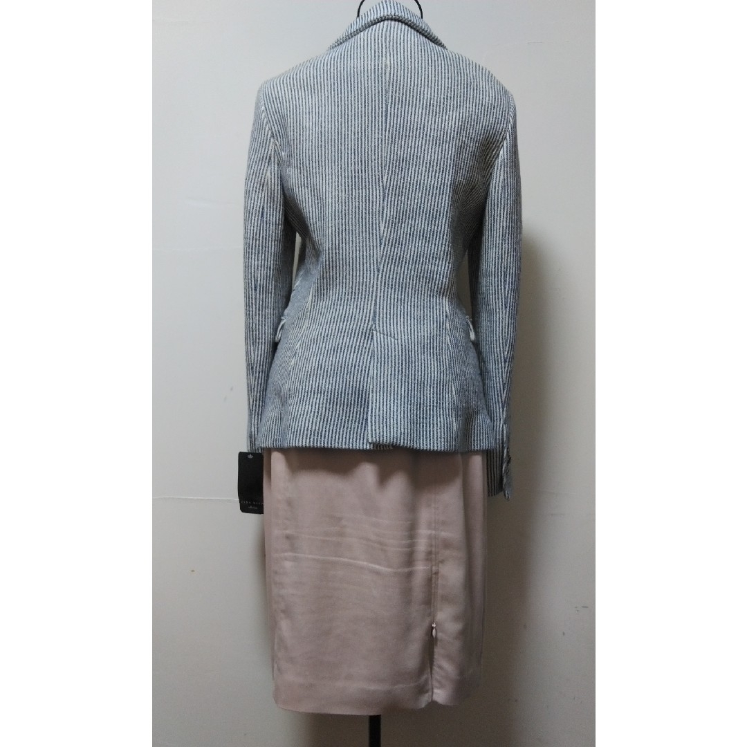 ZARA(ザラ)の〓ZARA〓新品ジャケット／変形スカート11号　ベビーピンク　スムース　爽やか レディースのフォーマル/ドレス(スーツ)の商品写真