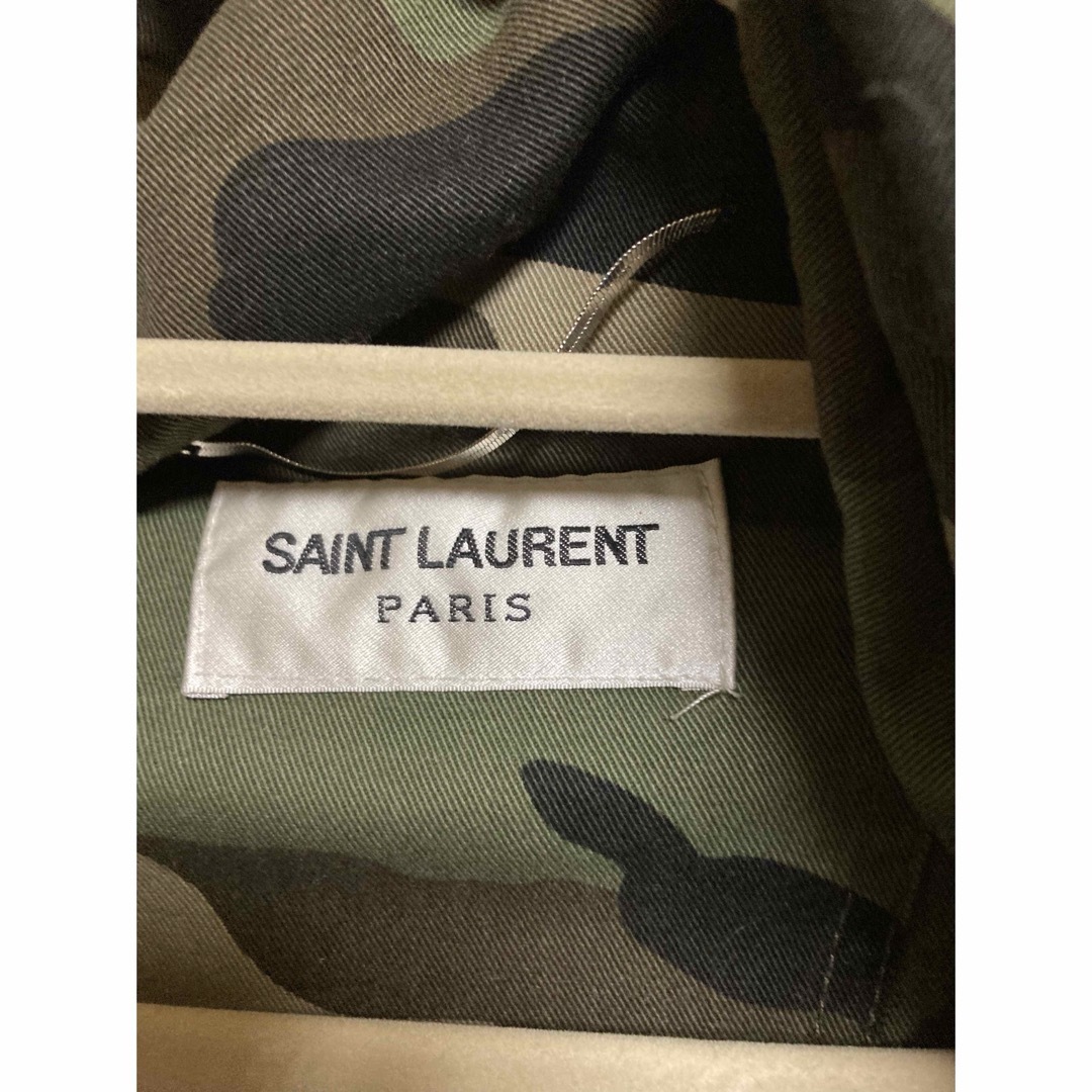 Saint Laurent(サンローラン)のサンローランパリ モッズコート ミリタリー　迷彩　ジャスティンビーバー着用☆ メンズのジャケット/アウター(ミリタリージャケット)の商品写真