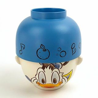 ディズニー(Disney)のディズニー ドナルドダック 汁椀茶碗セット 水彩タッチ 食器 お茶碗 お椀 ブルー(食器)