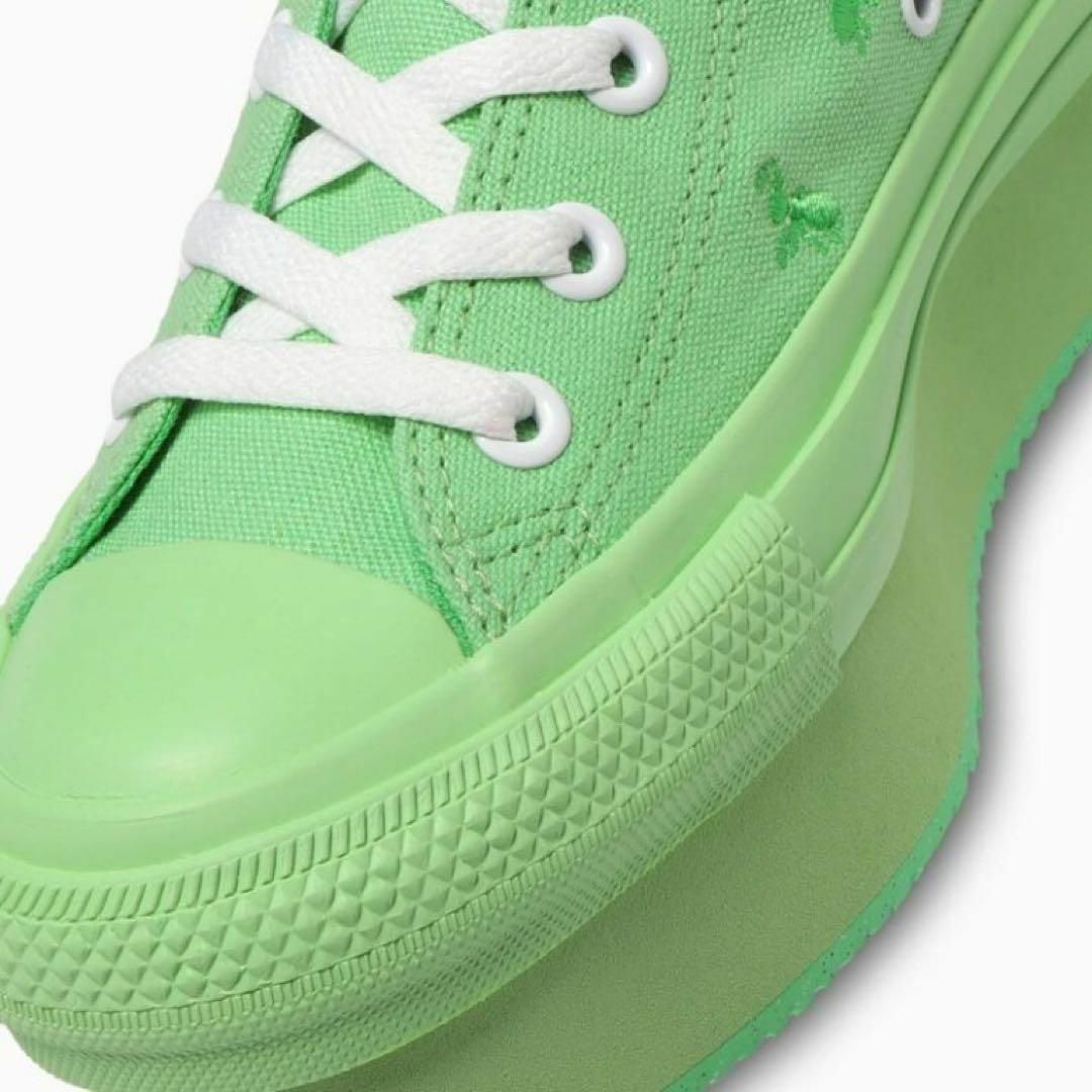 CONVERSE(コンバース)のコンバース オールスター 22.5 CONVERSE ALLSTAR 厚底 緑 レディースの靴/シューズ(スニーカー)の商品写真