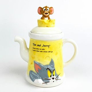 トムとジェリー ティーポット フィギュア付き  食器 イエロー(その他)