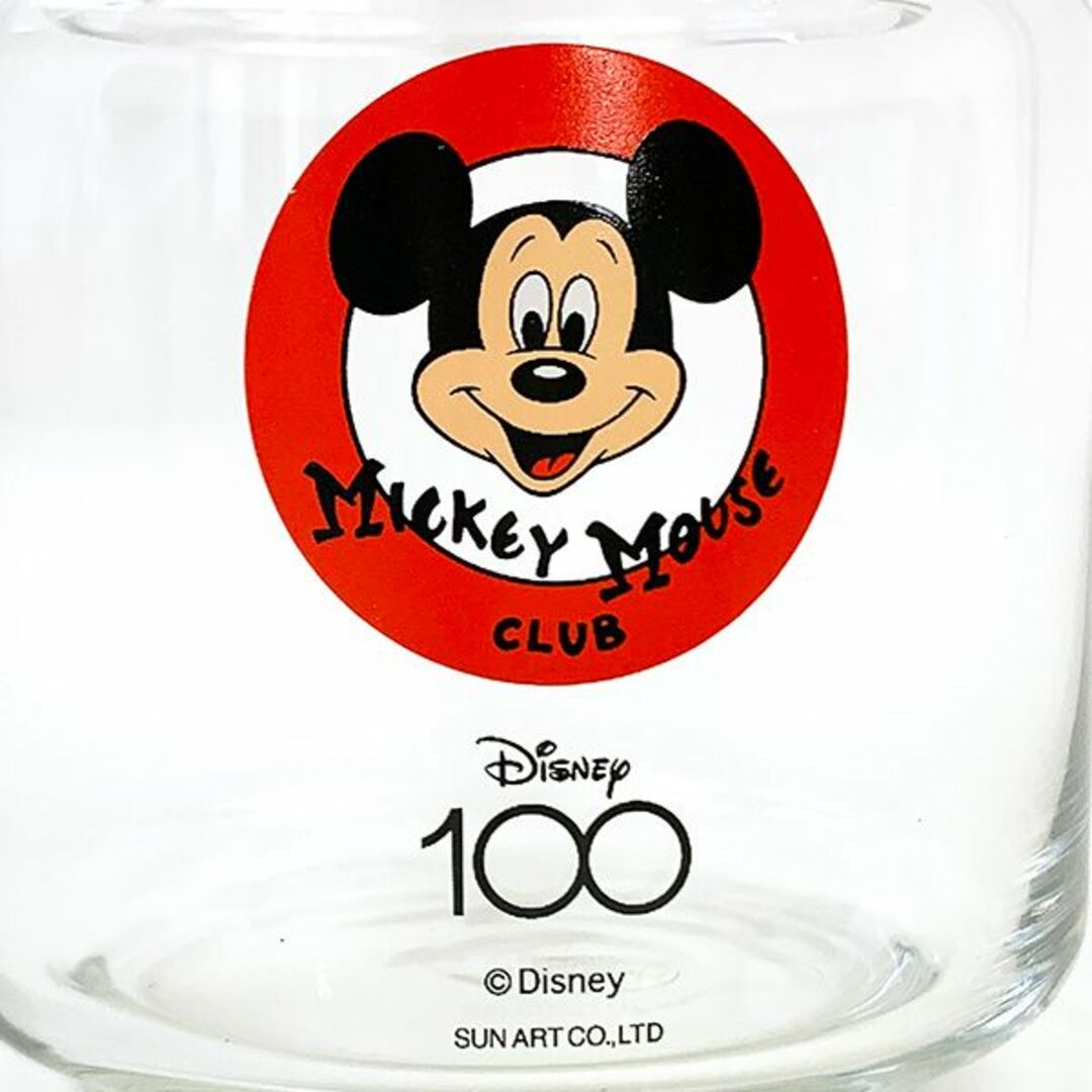 Disney(ディズニー)のディズニー100周年 脚付きグラス ミッキーレトロポップ Disney ガラスコップ 日本製 レディースのファッション小物(サングラス/メガネ)の商品写真