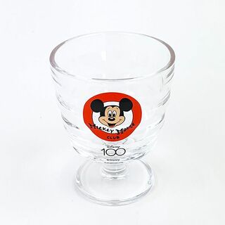 ディズニー(Disney)のディズニー100周年 ミニジュースグラス ミッキーレトロポップ Disney ガラスコップ 日本製(サングラス/メガネ)