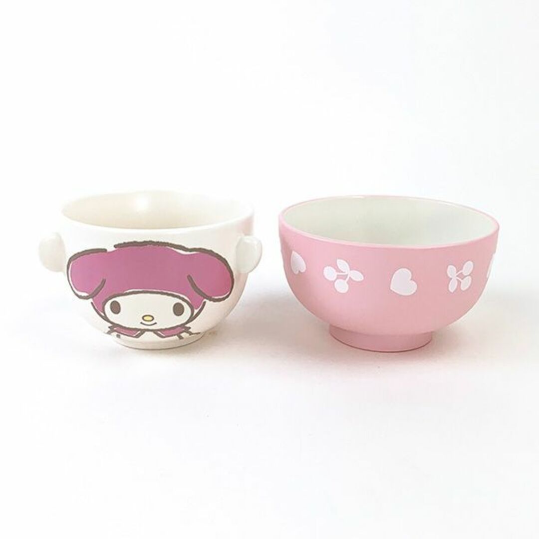 サンリオ(サンリオ)のサンリオ マイメロディ ミニ汁椀茶碗セット 食器 キッチン Sanrio キッズ/ベビー/マタニティの授乳/お食事用品(離乳食器セット)の商品写真