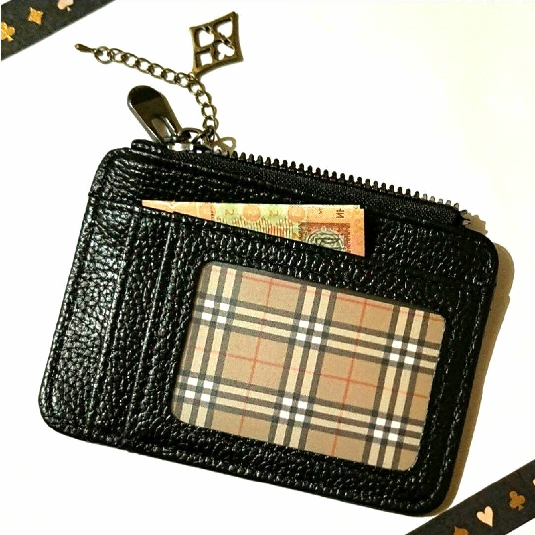 BURBERRY(バーバリー)の希少⭐BURBERRY⭐トランプ　６ポケットミニ財布パスケーストランプチャーム３ メンズのファッション小物(コインケース/小銭入れ)の商品写真