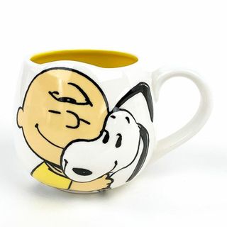 スヌーピー(SNOOPY)のPEANUTS スヌーピー snoopy face mug スヌーピー&チャーリー・ブラウン マグ マグカップ 食器 キッチン イエロー(グラス/カップ)