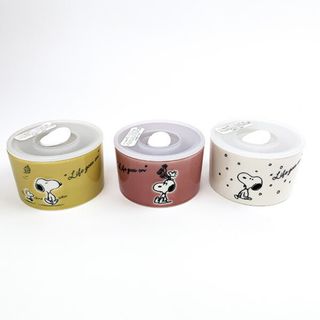 SNOOPY - スヌーピー トリオ レンジセット 保存容器 ランチ キッチン ギフト