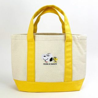 スヌーピー(SNOOPY)のスヌーピー ジュート ランチバック イエロー ランチ バッグ 学校 オフィス(PWD)(PWD)(その他)