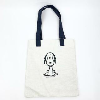 スヌーピー(SNOOPY)のスヌーピー フラットトートバッグ ブラック かばん トート(トートバッグ)