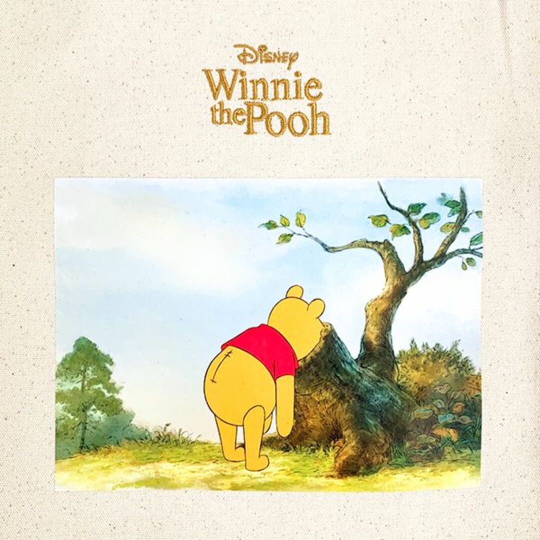 Disney(ディズニー)のディズニー プーさん プリントキャンバストートバッグ（アイボリー） Winnie tha Pooh Disney アコモデ レディースのバッグ(トートバッグ)の商品写真