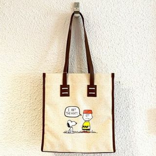 スヌーピー(SNOOPY)のスヌーピー キャンバスパイピングトートバッグ SNOPPY アコモデ ACCOMMODE(ショルダーバッグ)