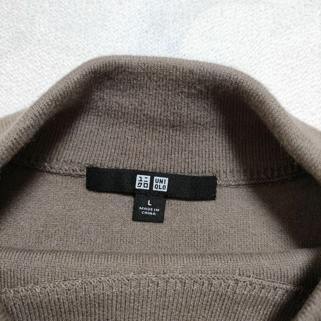 UNIQLO(ユニクロ)のUNIQLO ユニクロ (L)　スフレヤーンボートネックワンピース レディースのワンピース(ロングワンピース/マキシワンピース)の商品写真