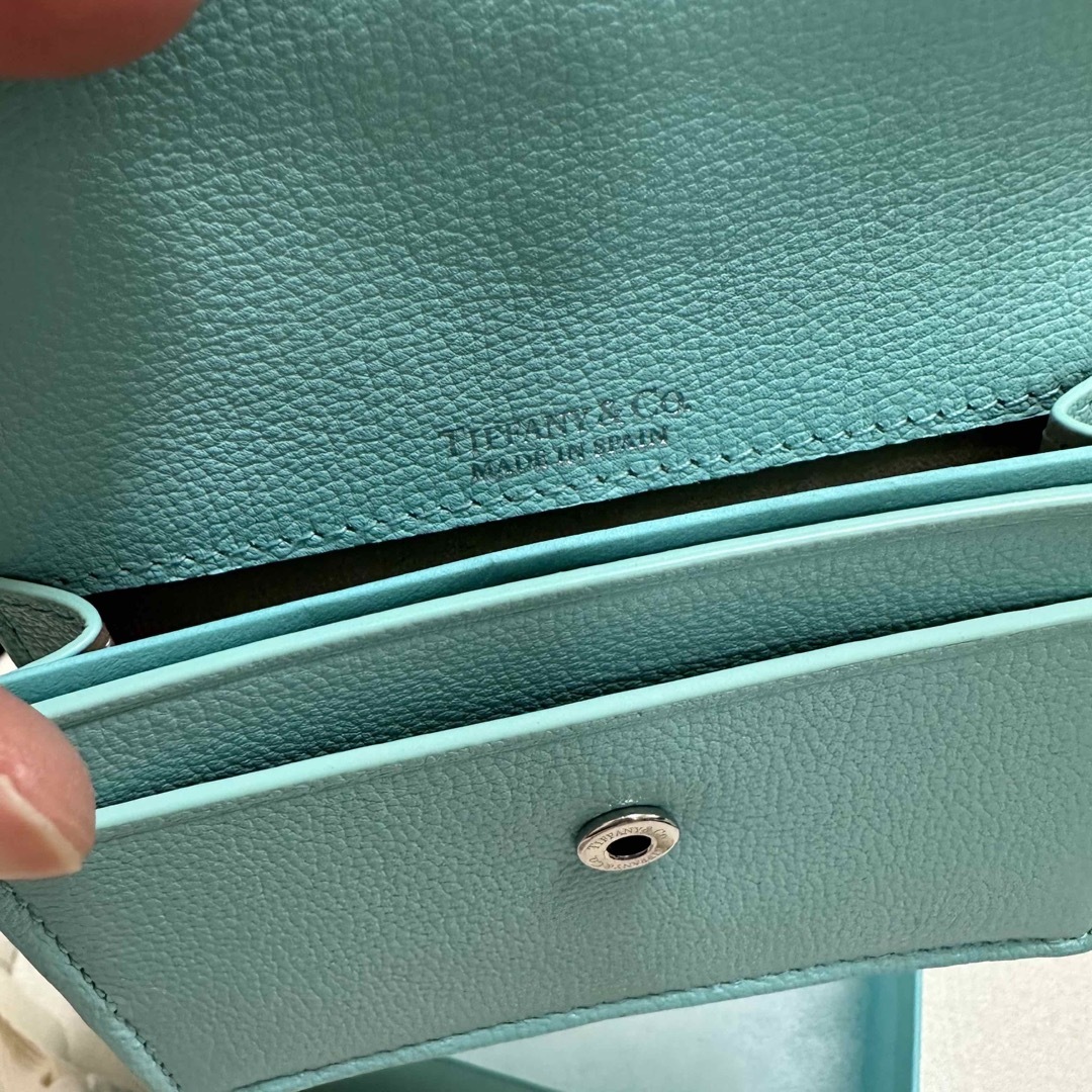 Tiffany & Co.(ティファニー)のデコ フラップ カード ホルダー ティファニー ブルー レザー レディースのファッション小物(名刺入れ/定期入れ)の商品写真