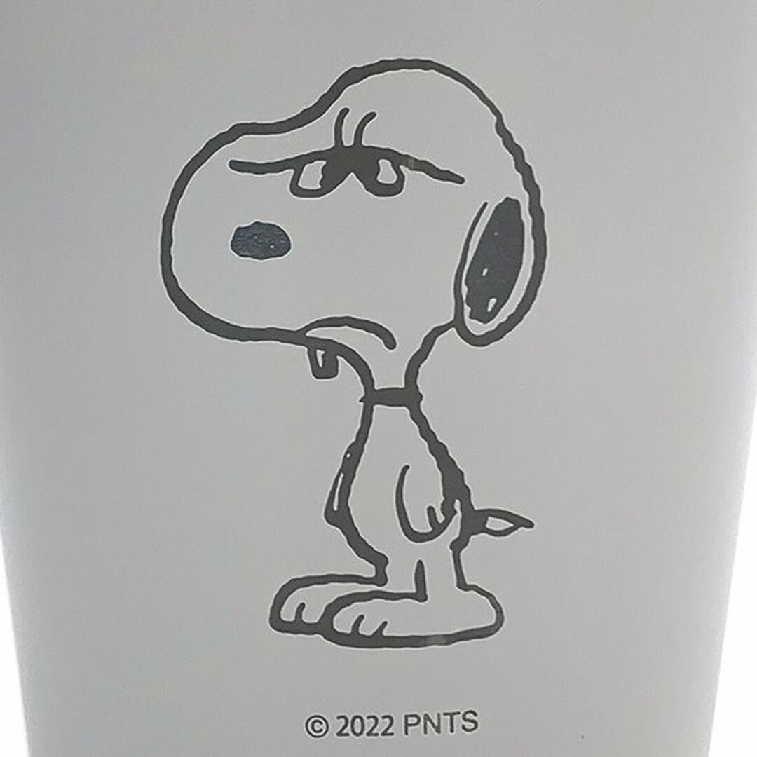 SNOOPY(スヌーピー)のスヌーピー ステンレスタンブラー モノクロユニーク PEANUTS グレー インテリア/住まい/日用品のキッチン/食器(タンブラー)の商品写真