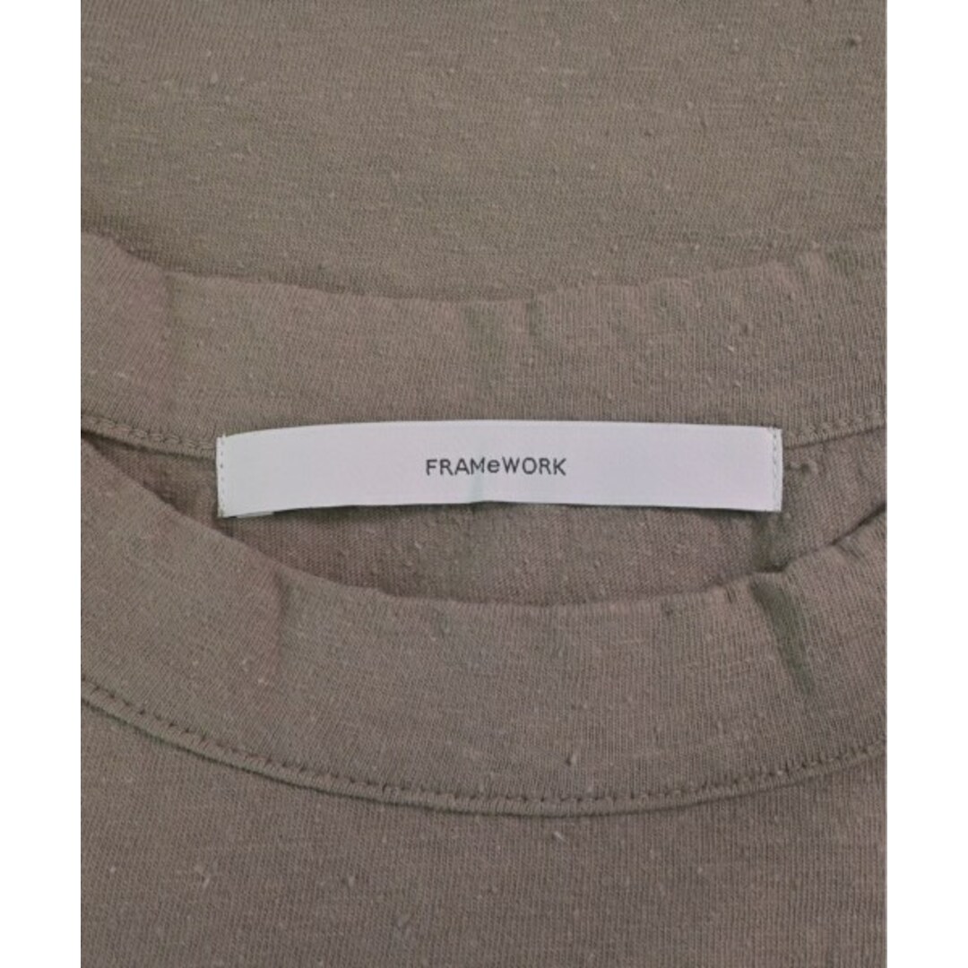 FRAMeWORK(フレームワーク)のFRAMeWORK フレームワーク Tシャツ・カットソー F 茶 【古着】【中古】 レディースのトップス(カットソー(半袖/袖なし))の商品写真