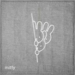 ミッフィー(miffy)のミッフィー miffy ミッフィー かや織りふきん3Pのぞきミッフィー キッチン グレー(収納/キッチン雑貨)