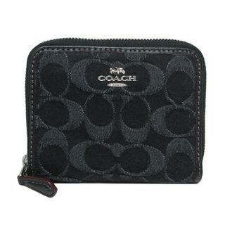 コーチ(COACH)のCOACH 二つ折財布 小銭入れ無し CP431 SV/BK(財布)