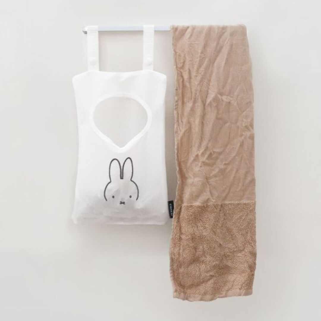 miffy(ミッフィー)のミッフィー miffy ピンチ収納バッグ 顔だけミッフィー 収納 お風呂 ホワイト インテリア/住まい/日用品のインテリア小物(その他)の商品写真