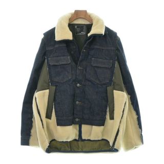 sacai - sacai サカイ デニムジャケット 2(M位) 青系xアイボリーxカーキ 【古着】【中古】