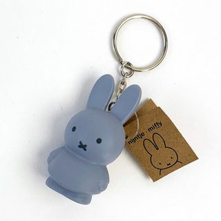 ミッフィー(miffy)のミッフィー miffy キーチェーン キーホルダー シルバーブルー マスコット(キーホルダー)