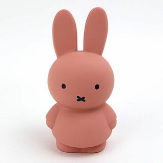 ミッフィー(miffy)のミッフィー miffy  マネーバンク Sサイズ スモーキーピンク 貯金箱 　 　 　(置物)