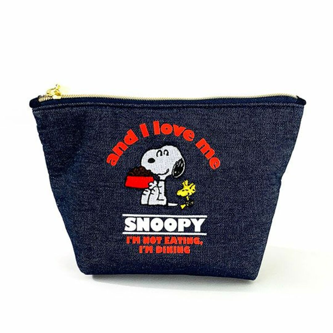 SNOOPY(スヌーピー)のスヌーピー 船型ポーチ レッド ポーチ 化粧ポーチ 小物入れ 収納 学校 オフィス レディースのファッション小物(ポーチ)の商品写真