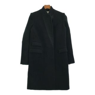 ステラマッカートニー(Stella McCartney)のSTELLA McCARTNEY チェスターコート 38(S位) 黒 【古着】【中古】(チェスターコート)