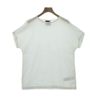 エイトン(ATON)のATON エイトン Tシャツ・カットソー 2(M位) 白 【古着】【中古】(カットソー(半袖/袖なし))