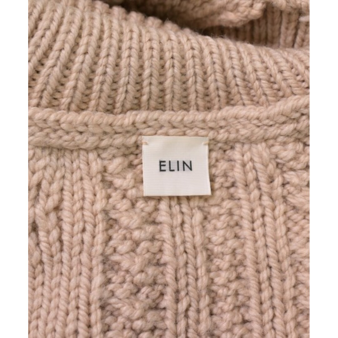 ELIN(エリン)のELIN エリン ニット・セーター 00(XS位) ベージュ 【古着】【中古】 レディースのトップス(ニット/セーター)の商品写真