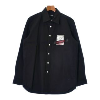 ラフシモンズ(RAF SIMONS)のRAF SIMONS ラフシモンズ カジュアルシャツ S 黒 【古着】【中古】(シャツ)