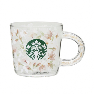 スターバックス(Starbucks)の  スターバックス　スタバ　SAKURA2024 シェルハンドル耐熱グラスマグ(グラス/カップ)