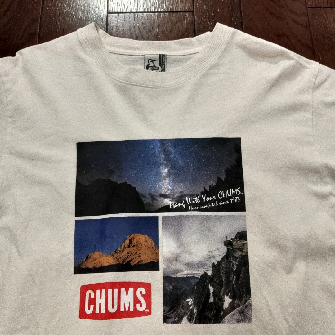 CHUMS(チャムス)のCHUMS　ロンT　長袖　M　白 メンズのトップス(Tシャツ/カットソー(七分/長袖))の商品写真