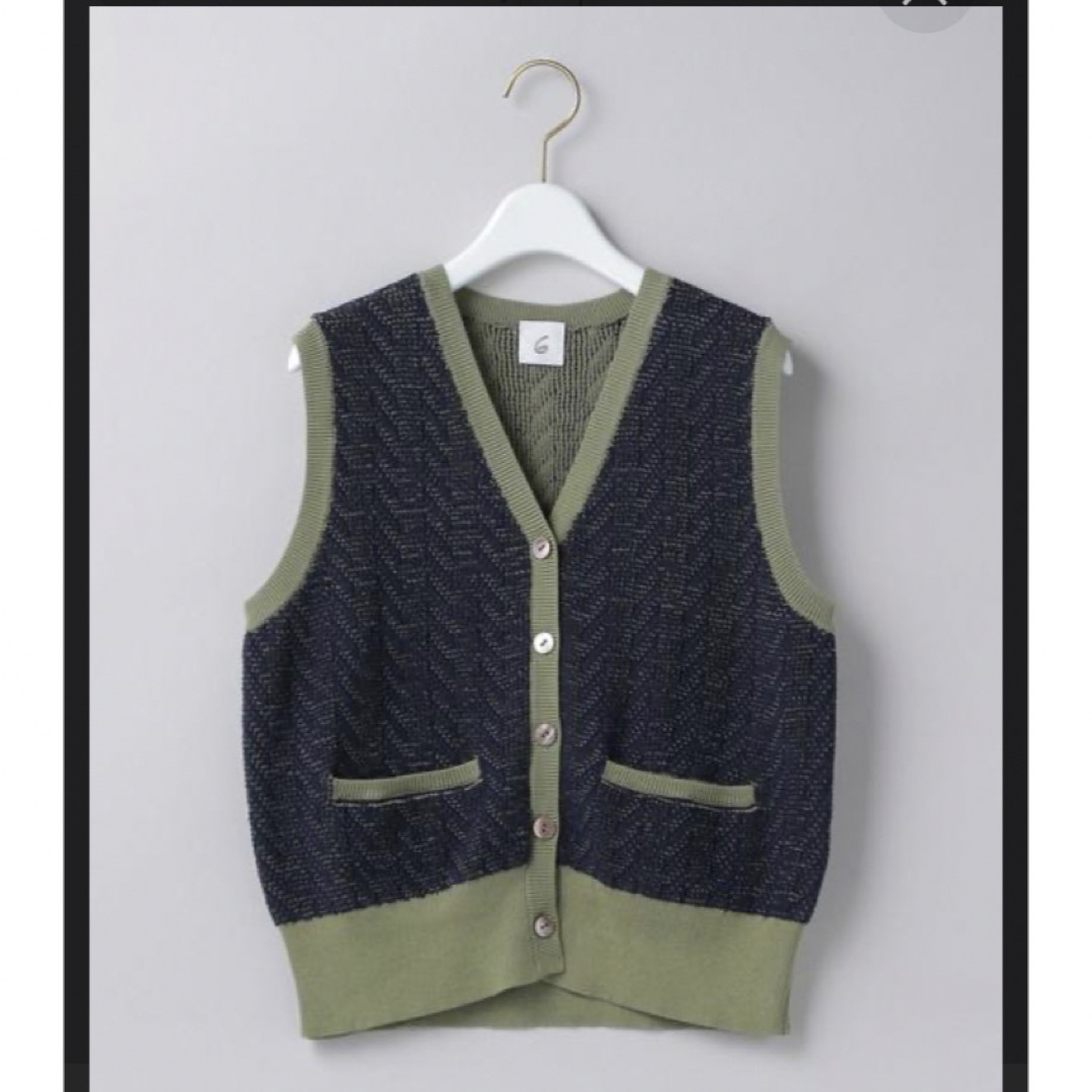 6 (ROKU) - ＜6(ROKU)＞CABLE KNIT VEST/ベストの通販 by にこ