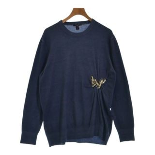 ルイヴィトン(LOUIS VUITTON)のLOUIS VUITTON ルイヴィトン ニット・セーター L 紺系 【古着】【中古】(ニット/セーター)